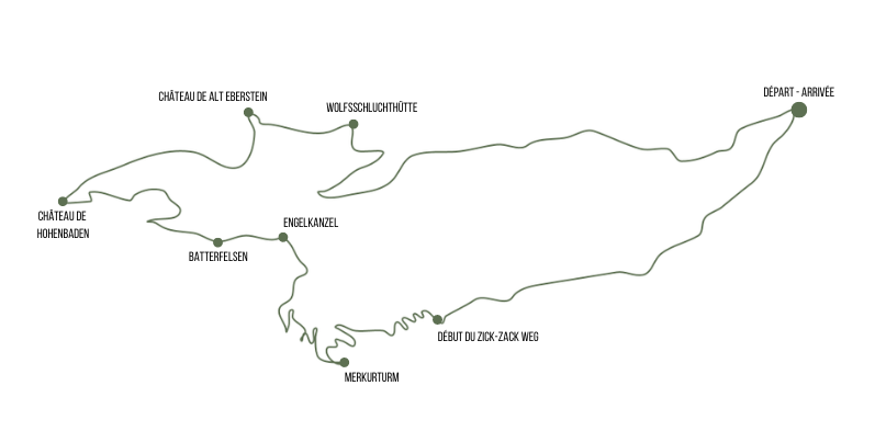 carte itinéraire trail gaggenau