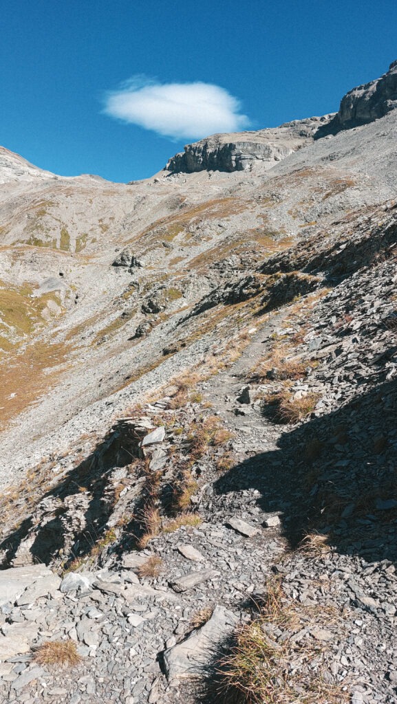 trace de trail crans-montana à la Wildstrubel
